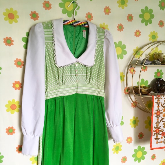 1970’s Green Maxi Dress