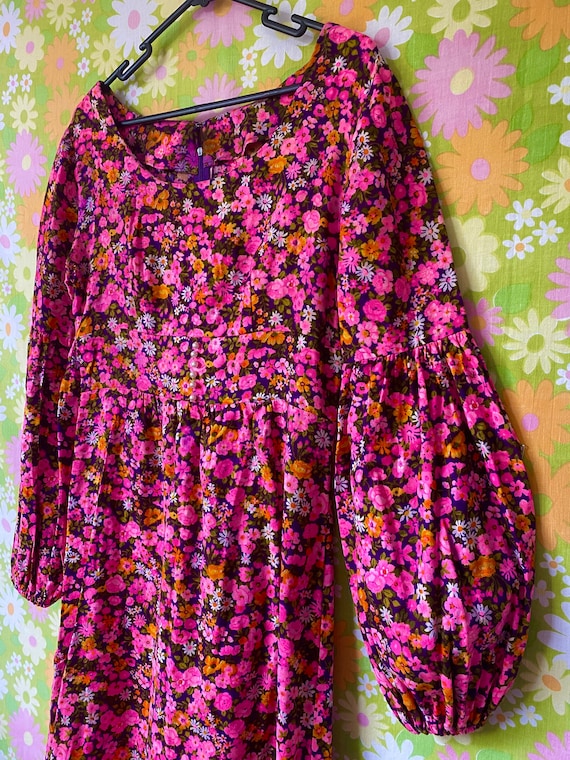 Groovy Flower Power 60’s Mini Dress