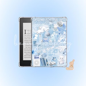baby blue kindle insert - Kindle Printable - Clear Case Insert - Digital Download