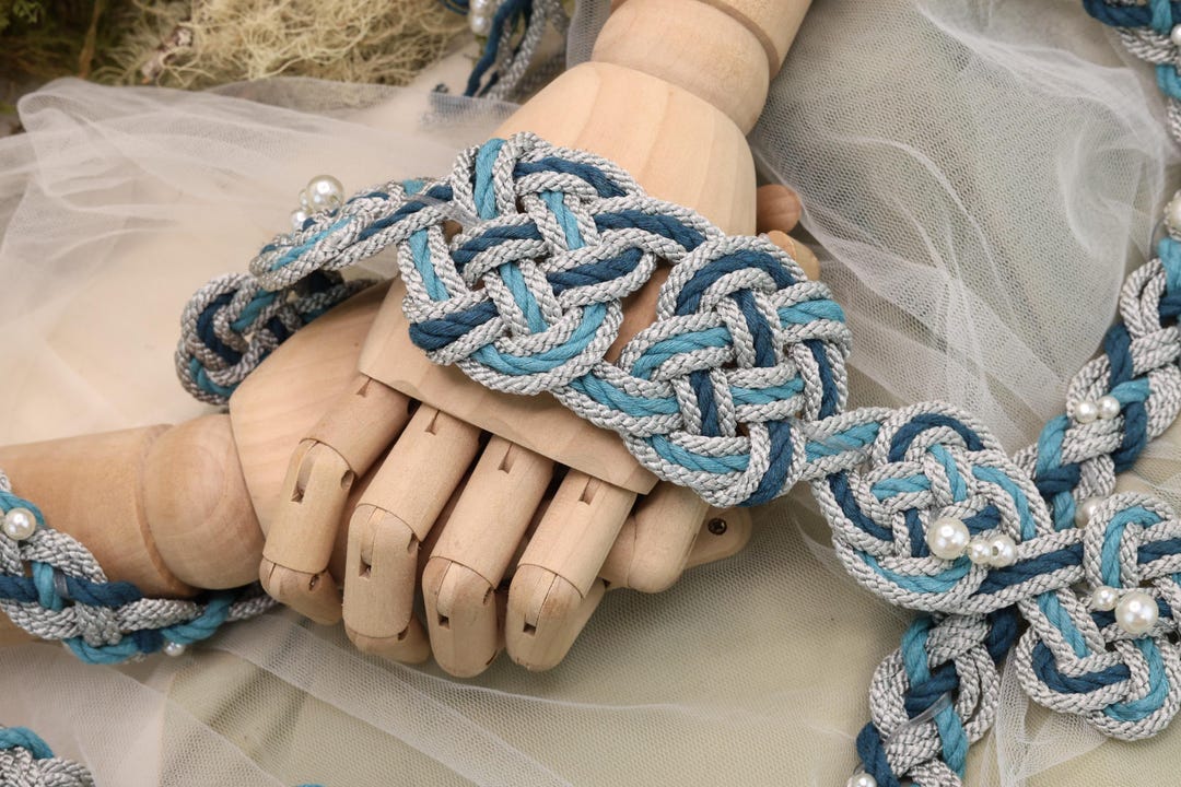 Handfasting Cord - *elements* 'water' - Customisable Heart Love Knot ...