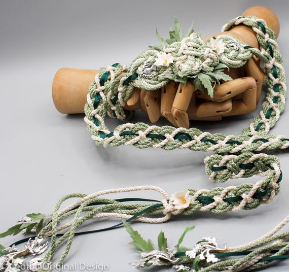  Tree of Life - Green Leaf Handfasting Cord Braid (can be  customized) for Wedding Ceremonies : Handmade Products