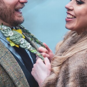 Handfasting Cord - Green Bloom - Bespoke Artisan Celtic Knot Wedding ...