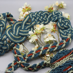 Handfasting Cord Tie Your Own Infinity Knot Bloom Heather Lavender Sage  Purple Customisable Handfast Wedding Cord 