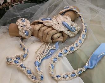 Sea blue wedding belt, Seashell  belt Sash, Beach Wedding Sash, Starfish sash, Wedding Dress, Beach Bridal Sash, baby blue sash, light  blue