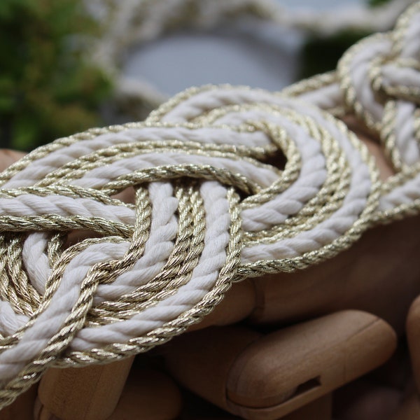 Handfasting Cord - Celtic 'Nine Knots' Love Knot Design LIMITED EDITION Metallic Shades wedding rope