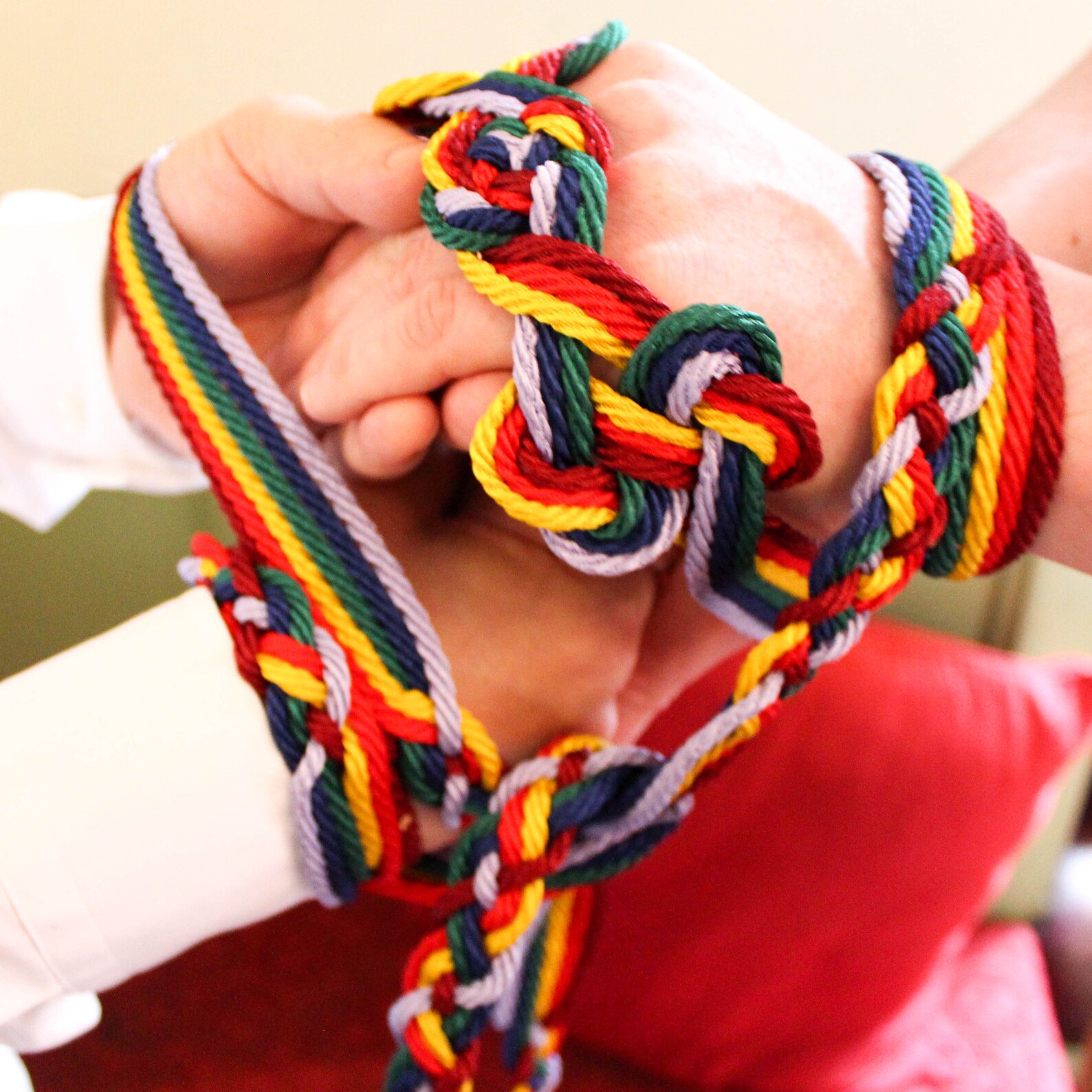 Handfasting Cord Rainbow Handfasting Cord/ribbon With Celtic Etsy UK