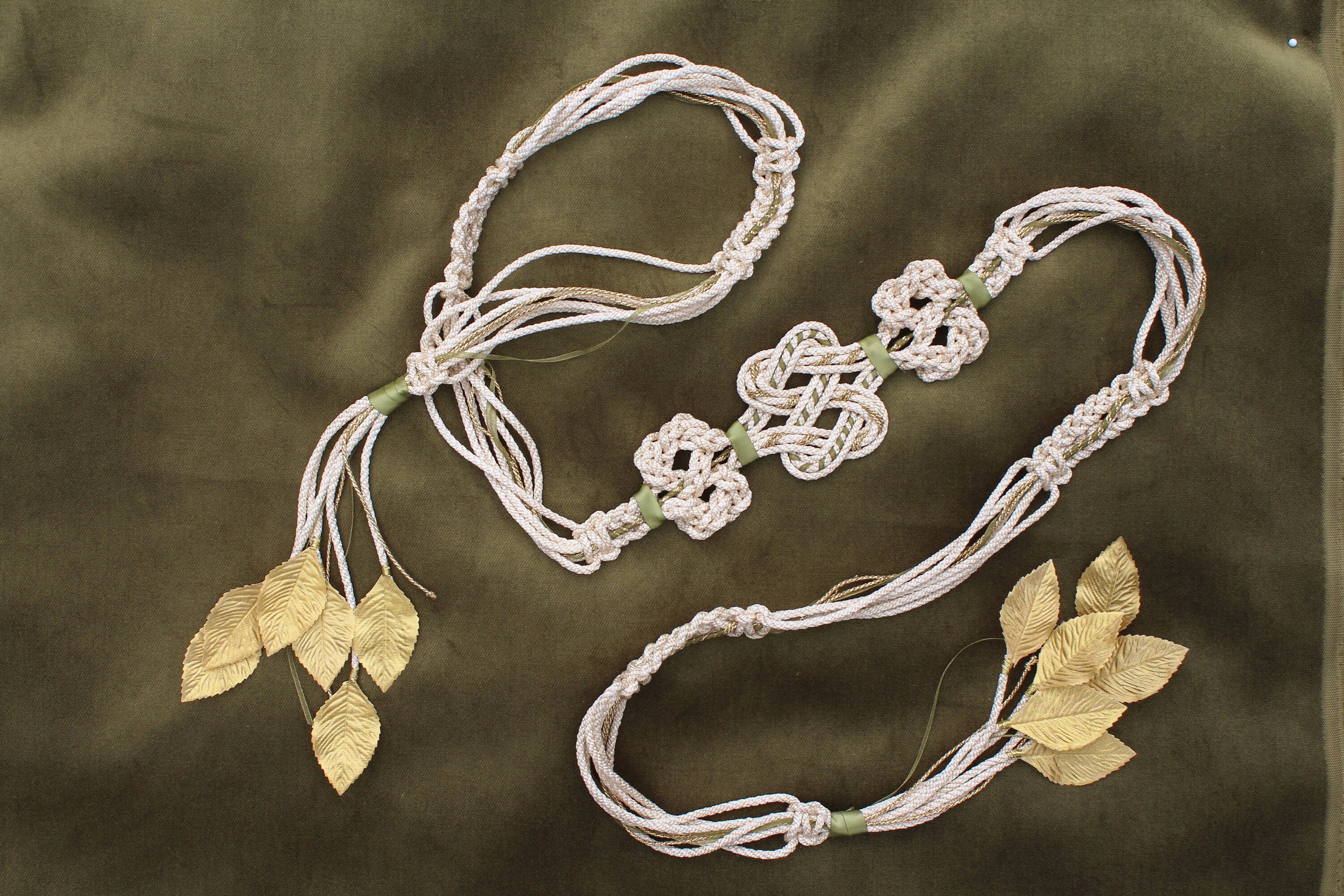 Handfasting Cord - Triple Knot: Bespoke artisan Handfasting Cord/Ribb…