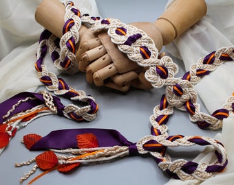 Handfasting Cord - Magdalene Knot - Handfasting Cord/Ribbon/Rope in autumn colours
