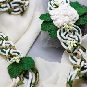 Handfasting Cord - Green Bloom - Bespoke Artisan Celtic Knot Wedding ...