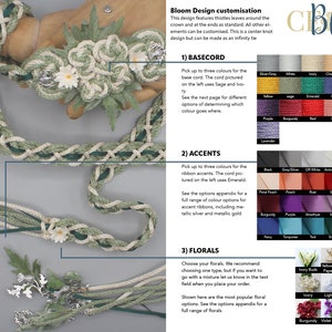 a page with instructions for making a braided flower