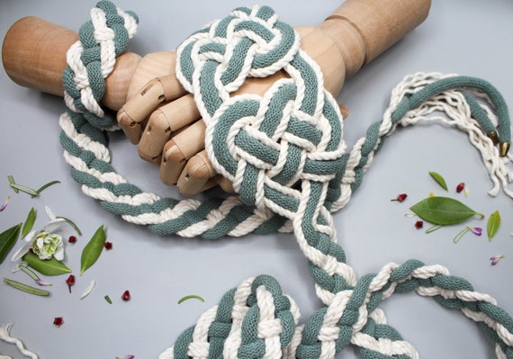 Handfasting Cord Celtic 'nine Knots' Design Green Sage Custom