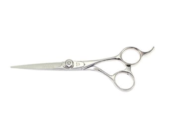 5.5" Tungsten Titan Cobalt Hair Cutting Shears Best Dry Cut Scissors TQ550 Free Holder Included