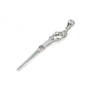 Hairstylist Gift Dolphin Pendant Silver Hair Scissors Gift for Barbers Chain is not included