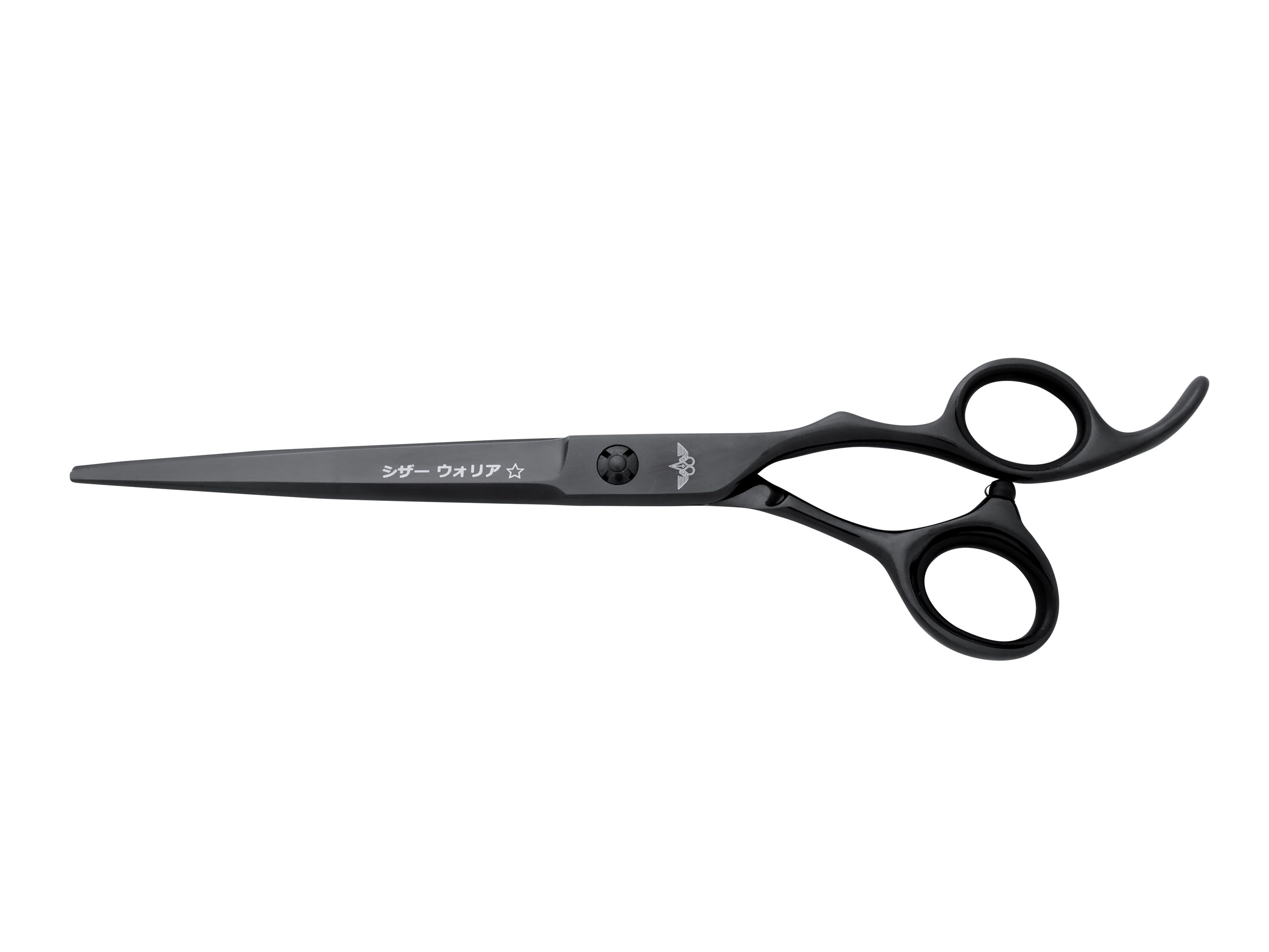 7.0 Black Color Barber Shears Convex Edge Razor Sharp Beauty Scissors