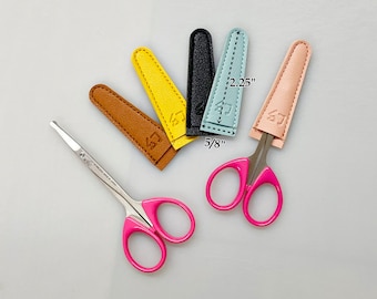 Gift for Quilter Seamstress Embroiderer Colorful Scissor Sheath Embroidery Scissor Safety Tip Cover Small Scissor Case Scissors Not Included