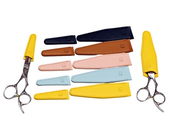 Hair Scissors Tip Cover: Synthetic Leather Sheath