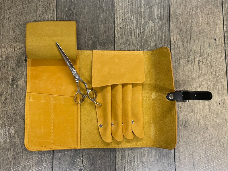 Gift for Him Hair Scissor Case Salon Gift Suede Etsy