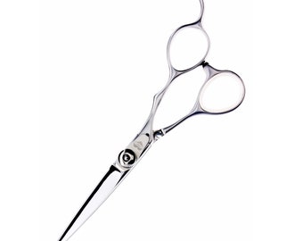 5.5" Tungsten Titan Cobalt Hair Cutting Scissors Best for Dry Cut TA550 Free Holder Gift