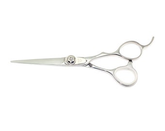 5.5" Tungsten Titan Cobalt Hair Cutting Scissors Best for Dry Cut TA550 Free Holder Gift