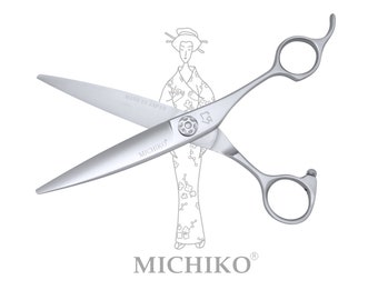 MICHIKO SUMO 6.2" Authentic Japanese Slide Cut Dry Cut Hair Salon Scissors Barber Shears Slice Hair Cut Scissors Free Holder Gift