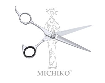 Authentic Japanese MICHIKO MEZIRO Left Hand Hair Cutting Scissors 5.5/6.0/6.5/7.0 Available Lefty Barber Shears Free Holder Gift
