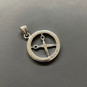Sterling Silver Hair Scissors Pendant Gift for Hairstylist Barbers