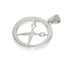 Sterling Silver Hair Scissors Pendant Gift for Hairstylist Barbers