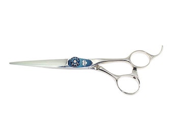 5.5" Tungsten Titan Cobalt Hair Cutting Shears Best Dry Cut Scissors TY550 Free Holder Included