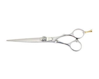 6" Tungsten Titan Cobalt Hair Cutting Shears Best Dry Cut Scissors Detachable Finger Rest VW600 Free Holder Gift