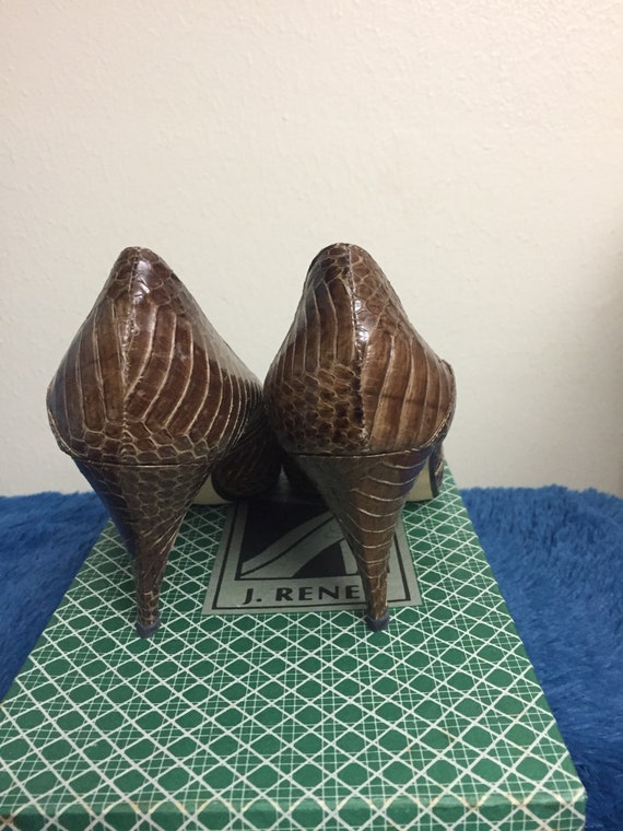 1980s J. Renee womans high heels, snakeskin shoes… - image 2