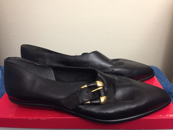 1970s Avellini Womans Shoes With Buckle Size 8.5m Etsy