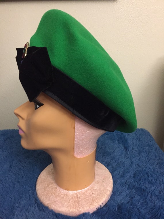 Vintage 1970s eric javits french beret for woman.… - image 4