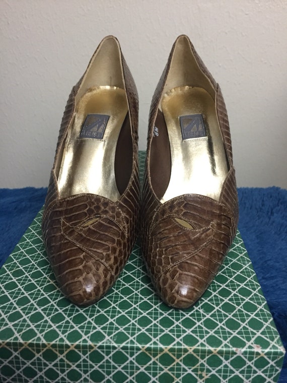 1980s J. Renee womans high heels, snakeskin shoes… - image 4