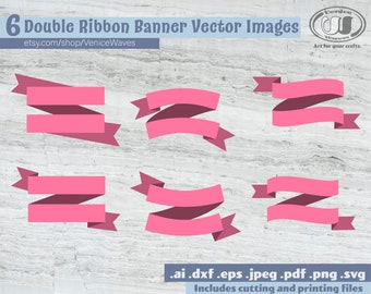 Double Banner Svg Etsy