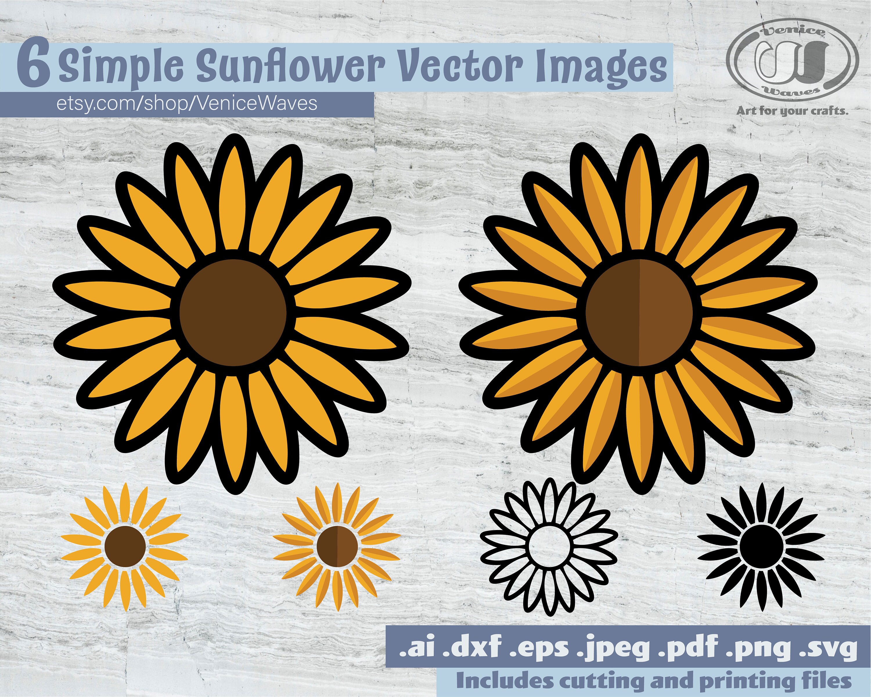 Free Free 184 Simple Sunflower Svg Free SVG PNG EPS DXF File