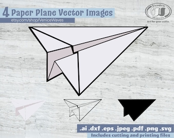 Papier vliegtuig SVG, papier vliegtuig gesneden bestand papier vliegtuig Clipart, papier vliegtuig PDF, papier vliegtuig Download, digitale Download, Instant Download