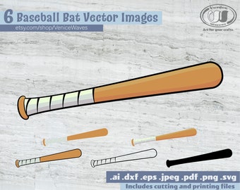 Baseball Bat SVG, Baseball Bat Cut File, Baseball Bat Clipart, Baseball Bat PDF, Baseball Bat  Download, Digital Download, Instant Download