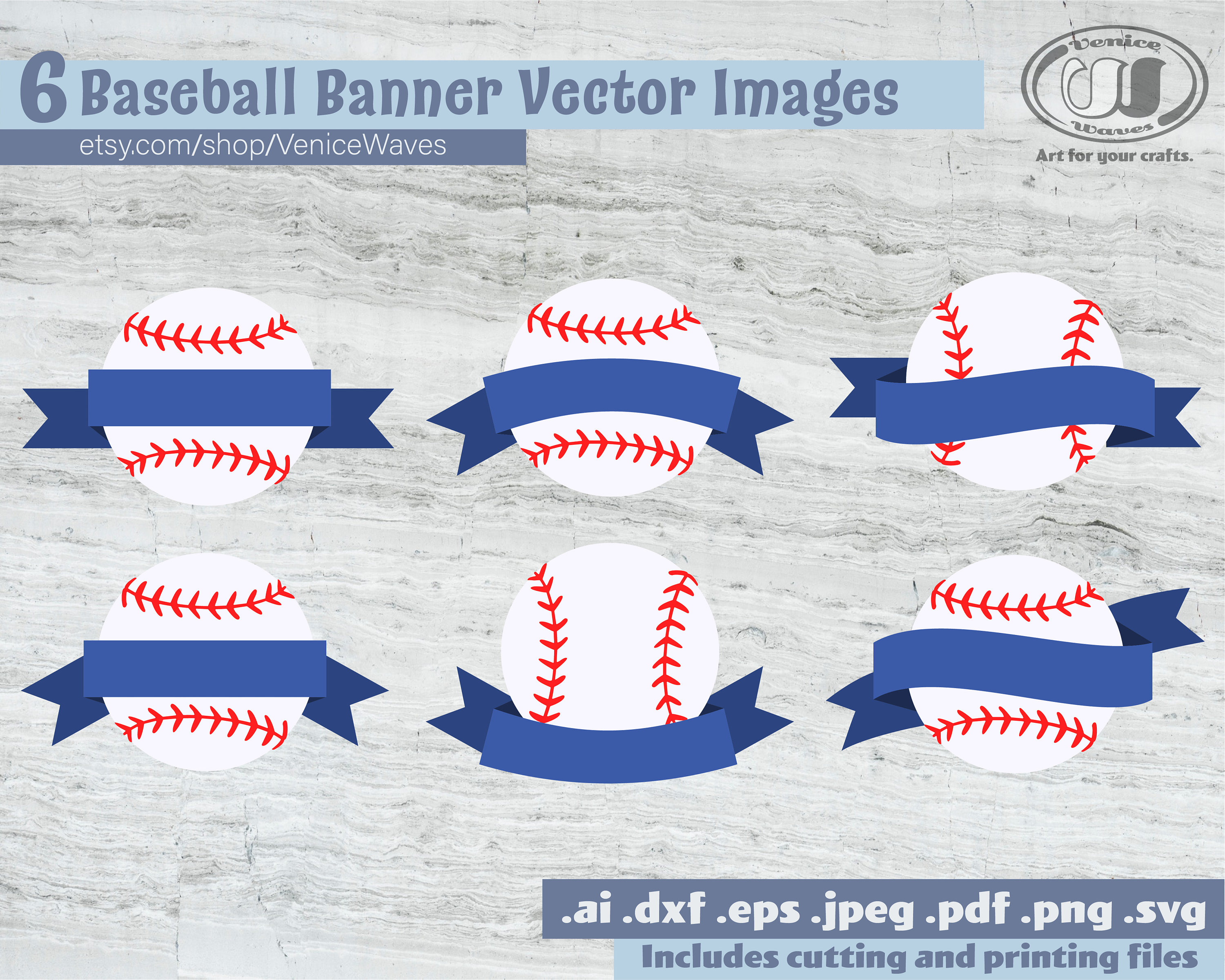 Baseball Ribbon Banner SVG, Baseball Cut File, Baseball Clipart ...