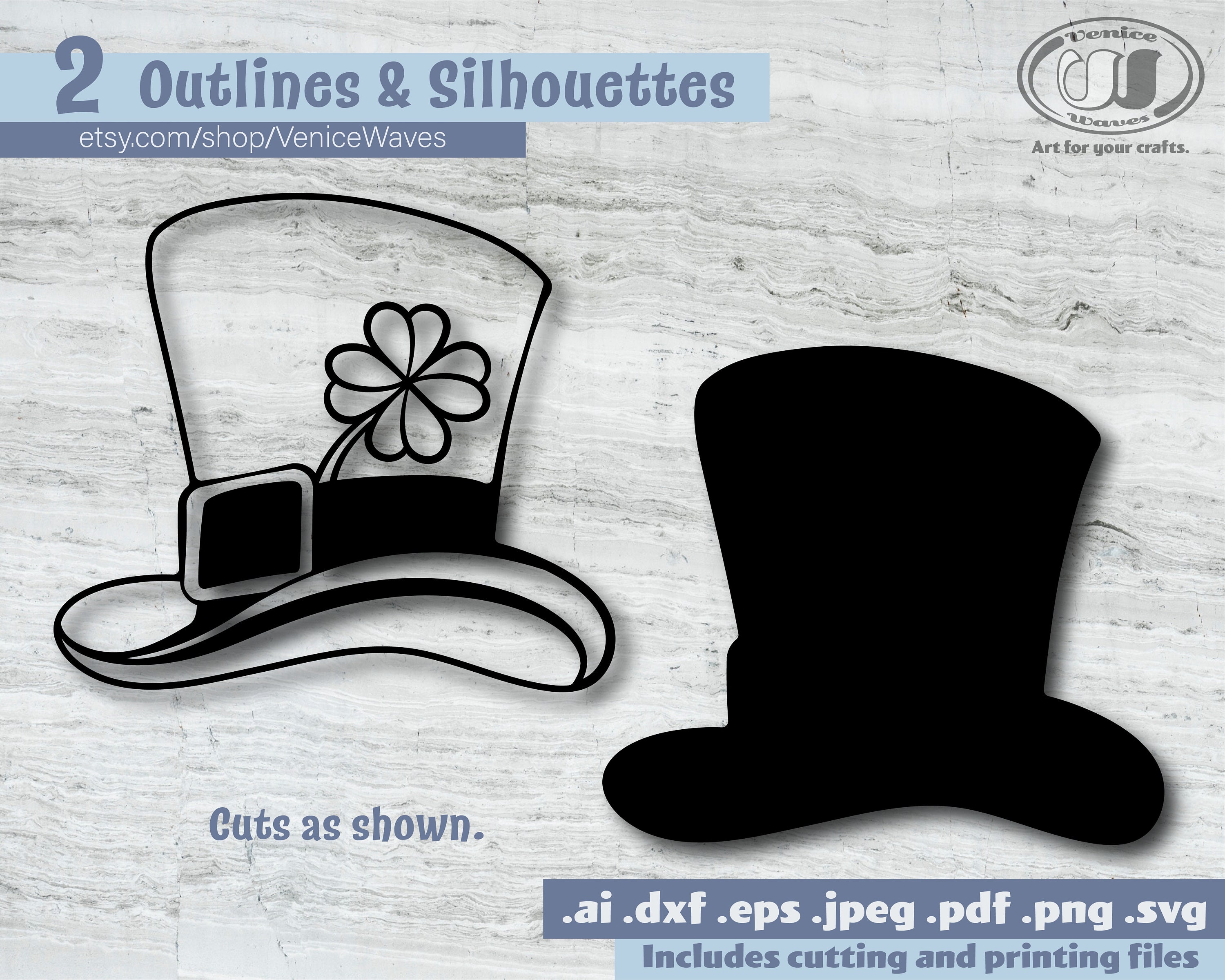 Leprechaun Hat Clipart Leprechaun HatCut File St. | Etsy