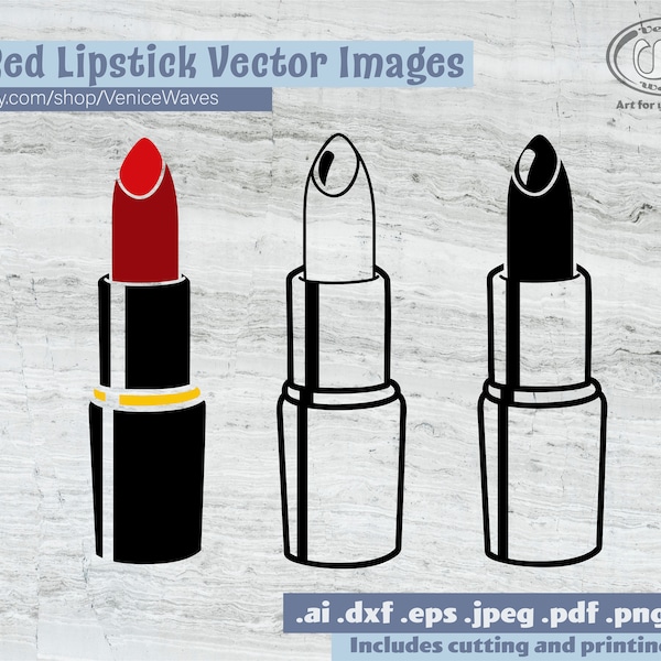 Lipstick SVG, Lipstick Cut File, Lipstick Clipart, Lipstick PDF, Lipstick Download, Digital Download, Instant Download, Cricut Files,