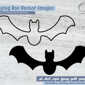 Flying Bat SVG, Flying Bat Cut File, Flying Bat Clipart, Flying Bat PDF, Flying Bat Download, Digital Download, Instant Download, Cricut