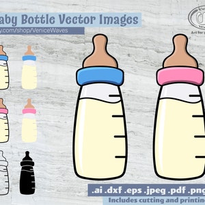 Nena nena SVG, bebé botella cortar archivo, bebé botella Clipart, bebé botella PDF, descarga de botella de bebé, descarga digital, descarga instantánea