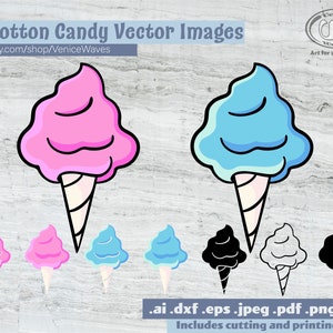 SVG de algodão doce, arquivo de corte de algodão doce, clipart de algodão doce, PDF de algodão doce, download de algodão doce, download digital, download instantâneo
