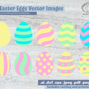 Huevos de Pascua SVG, Archivo de corte de huevo de Pascua, Clipart de huevo de Pascua, Huevos de Pascua PDF, Huevos de Pascua Descargar, Descarga Digital, Descarga Instantánea