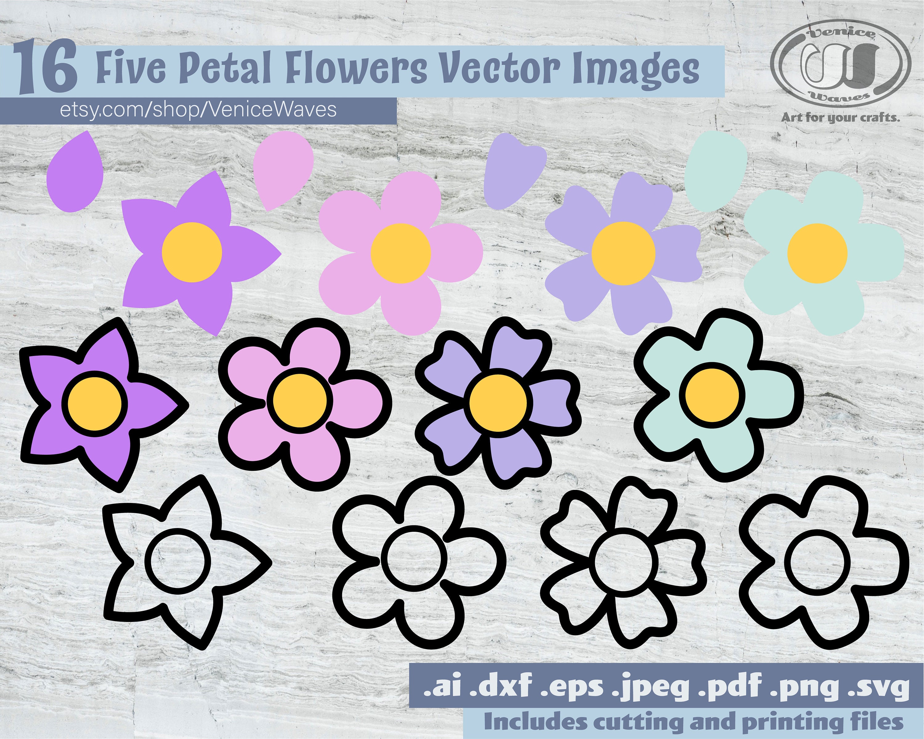 Free Free 100 5 Petal Flower Svg SVG PNG EPS DXF File