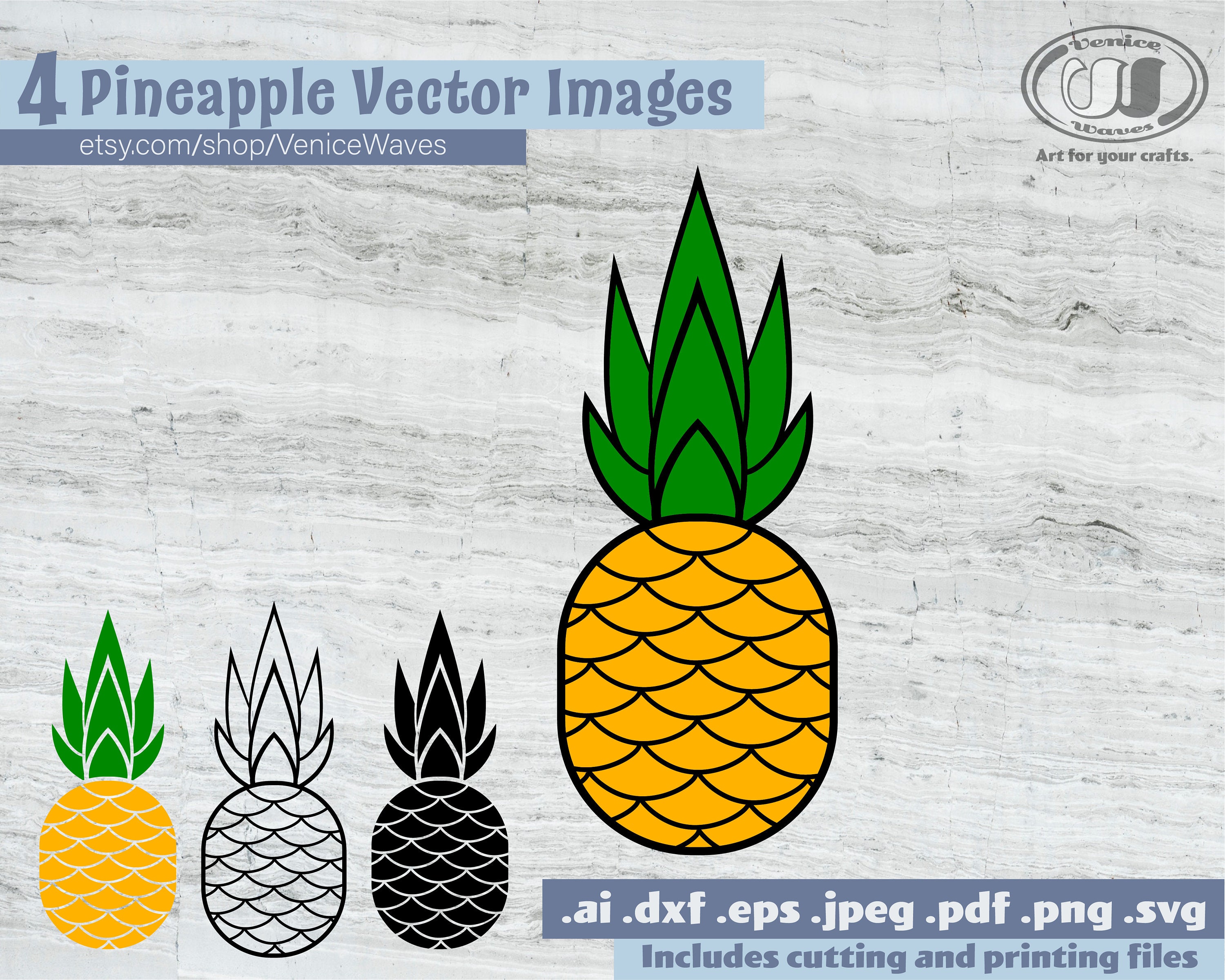 Piña SVG Archivo de Corte de Piña Clipart de Piña Piña PDF - Etsy España