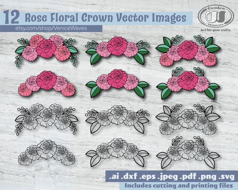 Free Free 78 Rose Flower Crown Svg SVG PNG EPS DXF File