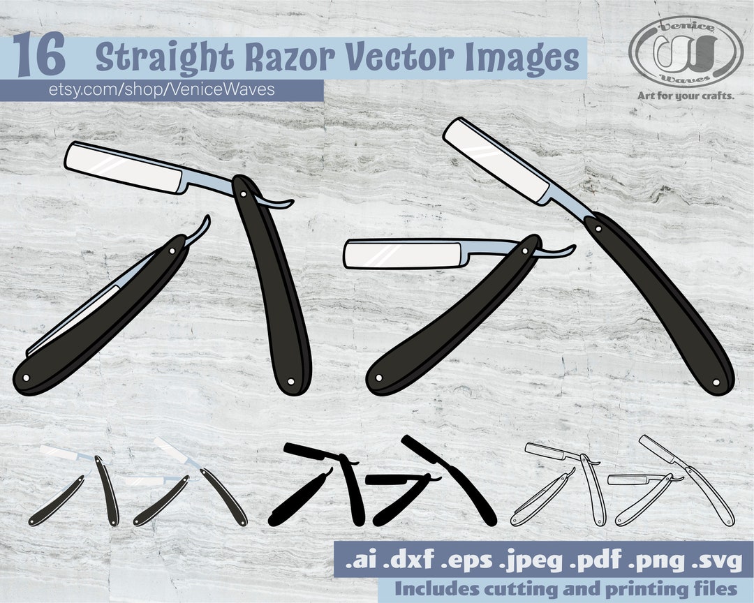Straight Razors SVG, Straight Razors File, Straight Razors Clipart