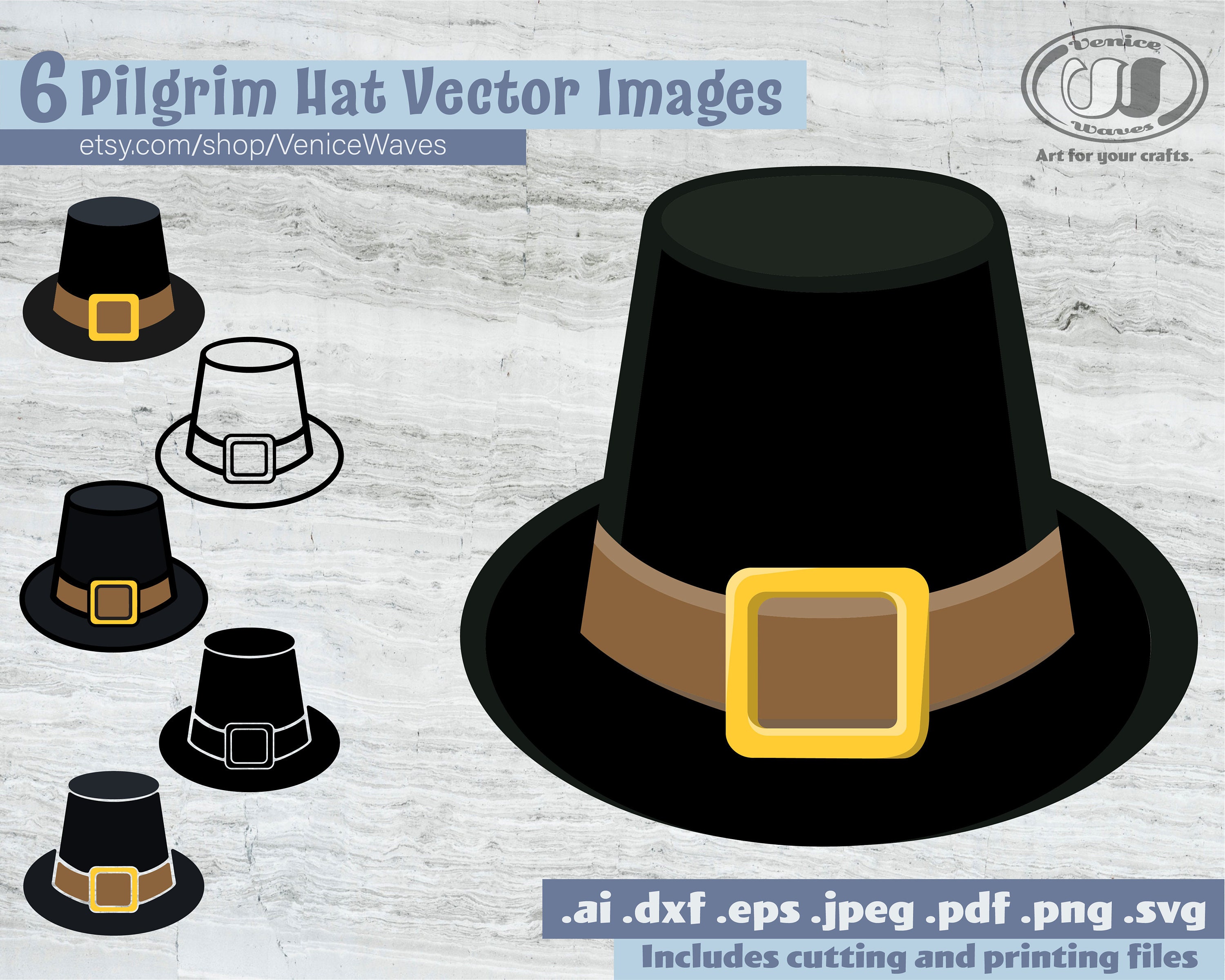 Pilgrim Hat Clip Art PNG Image​