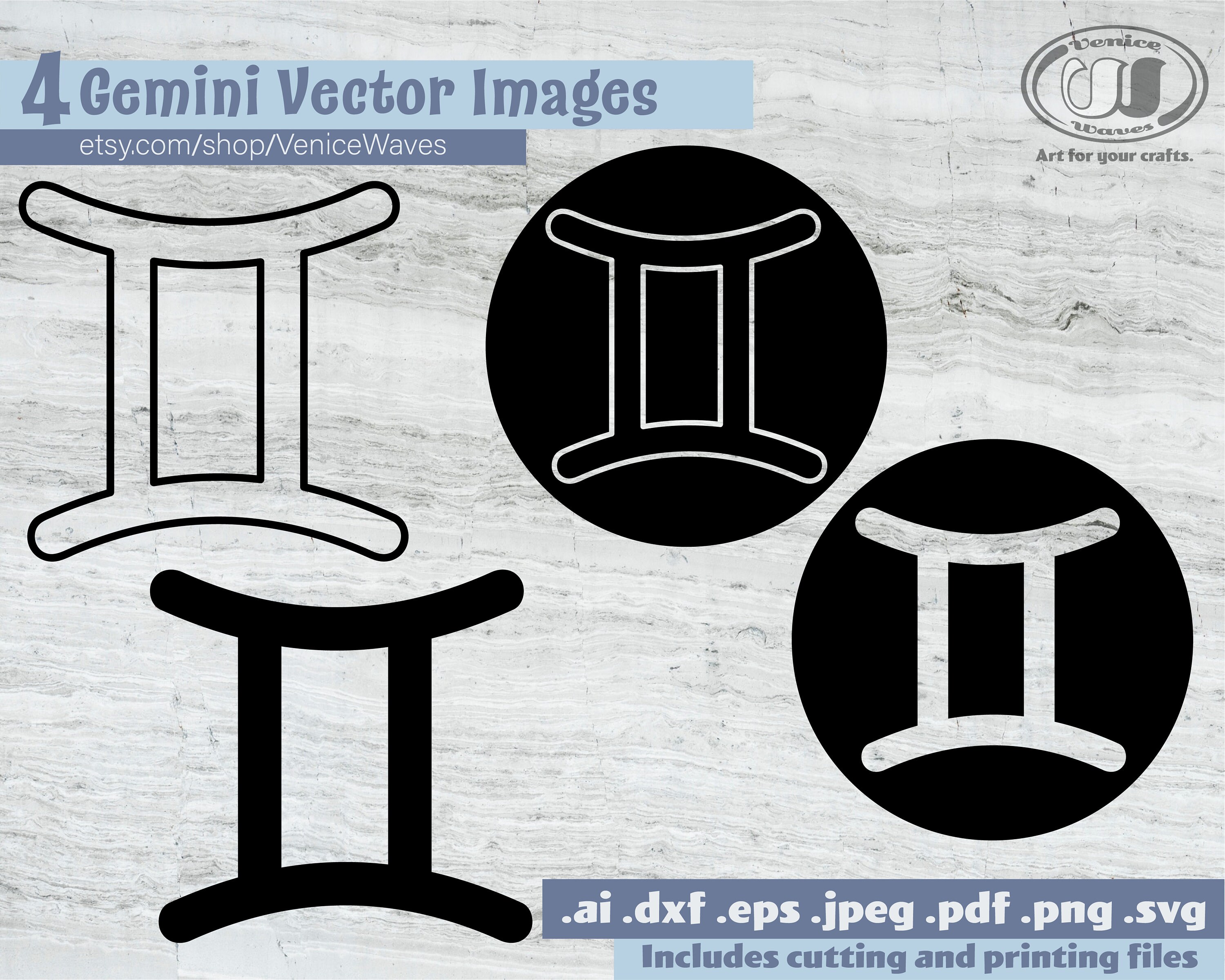 Gemini SVG Gemini Cut File Gemini Clipart Gemini PDF Etsy